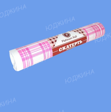 Скатерть одноразовая в рулоне 110*180см  Клетка Красная  (5шт/рул.*20рул) 25мкр.