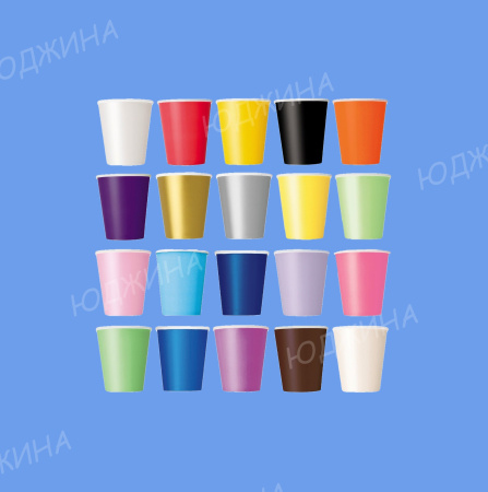 Стакан бумажный 250мл "АССОРТИ" (1000/50шт)