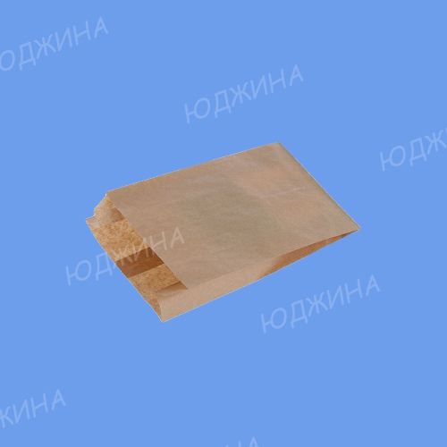 Пакет бумажный 30+10*42 V дно БЕЛЫЙ  (100/800шт)