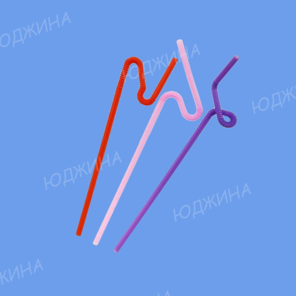 Соломка 6*270мм  ЦВЕТНАЯ с длин. гофрой 50уп*20шт/1000