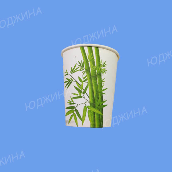 ЮГ/ Стакан Бумажный 250мл  BAMBOO  однослойный, d.80мм, (1000/50шт)