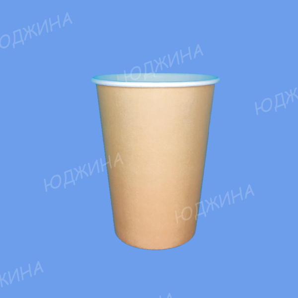 ЮГ/ Стакан Бумажный 250мл  KRAFT  однослойный, d.80мм, (1000/50шт)