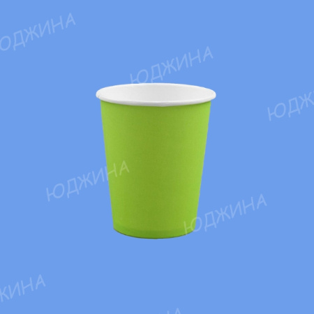 ЮГ/ Стакан Бумажный 250мл  GREEN  однослойный, d.80мм, (1000/50шт)