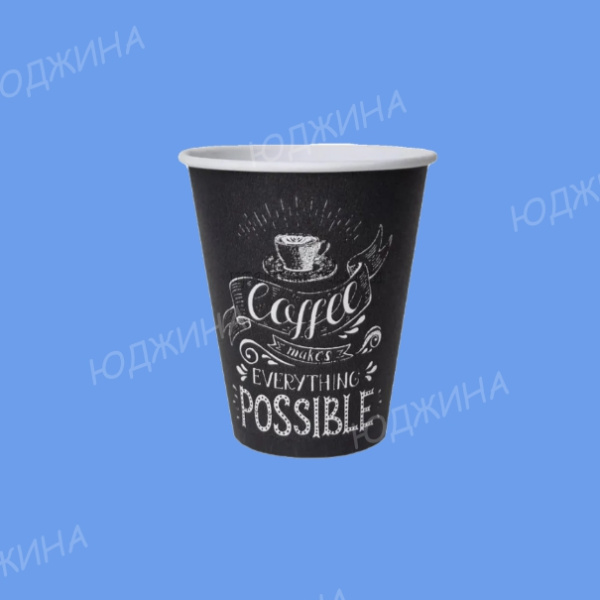 Стакан Бумажный КБ 250мл, d.80мм однослойный,  ПОССИБЛ (1000/50шт)