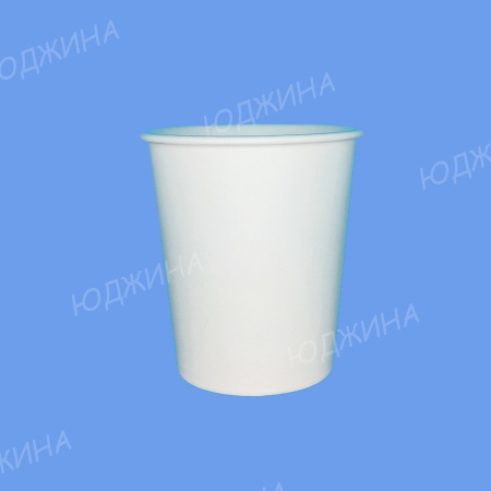 Стакан Бумажный 250мл d.80мм  однослойный, БЕЛЫЙ - АССОРТИ  (1000/50шт)