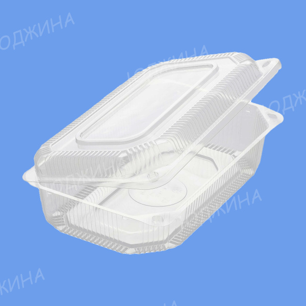 У-Ю/Контейнер с крышкой К-19/12 ПЭТ 190*115*60 мм (300шт)