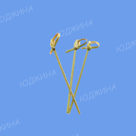 Пика "УЗЕЛОК" 9см бамбук зеленный (100шт/50уп)
