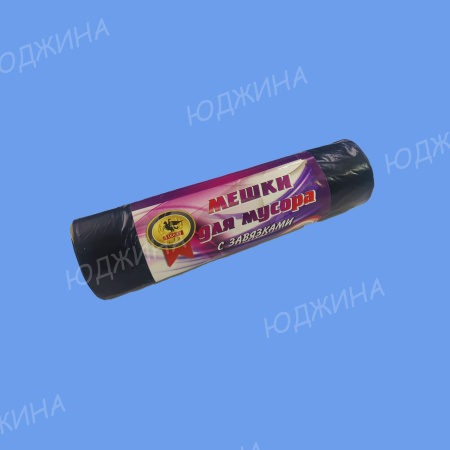 Пакет для мусора 35л  с Завязками  Виконт (10шт/28рул)